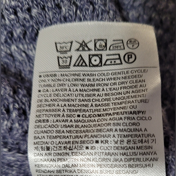 Banana Republic Blue Knit Open Cardigan Large - Picture 6 of 9